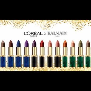 Balmain x L’Oreal lipstick trio